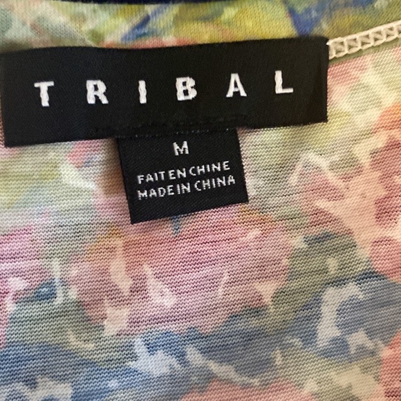 Tribal lightweight semi transparent short sleeve shirt - Picture 3 of 6